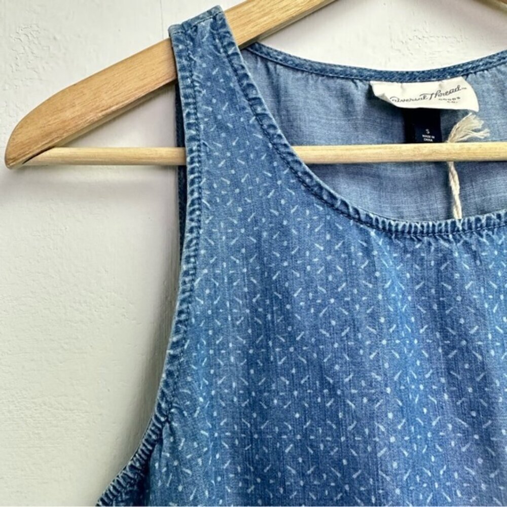 Universal Thread Size Small Drawstring Chambray P… - image 6